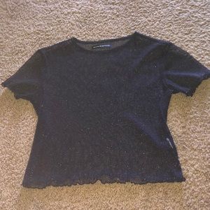 See through sparkle tee